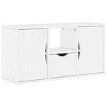 vidaXL Meubles TV 5 Pièces avec rangement ODDA blanc bois de pin massif