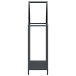 vidaXL Portant de bois chauffage anthracite 60x25x90 cm