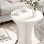 vidaXL Table basse 2 Pièces Blanc 46 x 46 x 47 cm Bois massif en pin