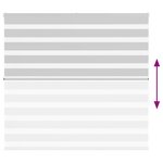 vidaXL Store zèbre gris clair largeur du tissu 160 9 cm polyester