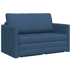 vidaXL Canapé-Lit 110cm Bleu tissu