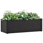vidaXL Lit surélevé de jardin système arrosage Anthracite 100x43x33 cm