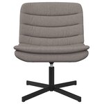 vidaXL Chaise pivotante Taupe 63 x 75 x 76 cm tissu