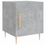 vidaXL Tables de chevet 2 Pièces gris béton 40x40x50 cm bois d’ingénierie
