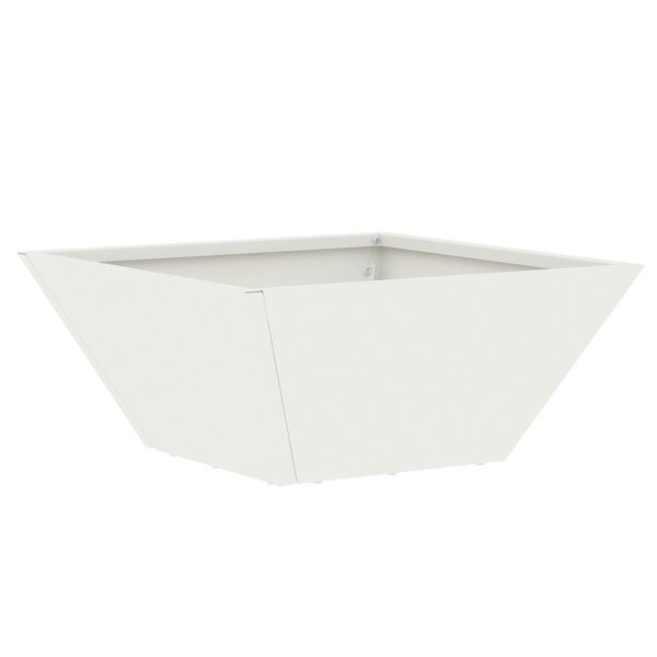 vidaXL Planteur en Plastique Blanc Plastique 35 x 35 x 15 cm