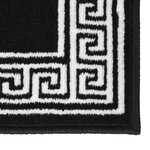 Vidaxl tapis bcf noir avec motif 100x200 cm