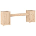 vidaXL Banc avec jardinières 180x36x63 cm bois massif de pin