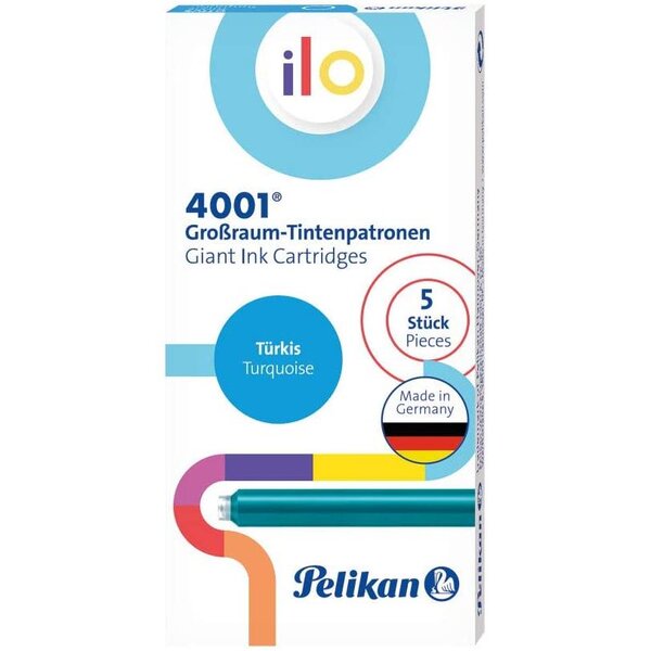 Cartouche d'encre grand volume ilo 4001 gtp/5  bleu pelikan