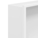vidaXL Niche de douche blanc mat 62x32x9 cm acier inoxydable