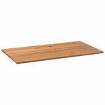 vidaXL Dessus de bureau marron clair bois chêne massif rectangulaire
