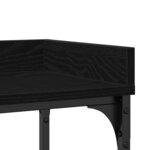 vidaXL Table Console avec étagère Chêne noir 100 x 30 x 80 cm