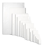 Lot de 500 sachets plastiques sans fermeture 150x300mm épaisseur standard 50µ