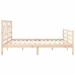 vidaXL Cadre de lit sans matelas 200x200 cm bois massif