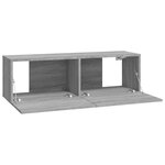 vidaXL Ensemble de meubles TV 8 Pièces Sonoma gris Bois d'ingénierie