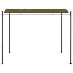 vidaXL Auvent de parasol 3x2 4 m Taupe 180 g/m²