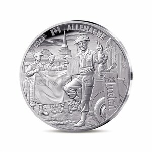 80 ans du V-E DAY - Monnaie de 10€ Argent - Soldat Canadien