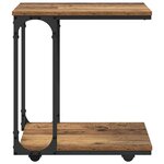 vidaXL Table d'appoint Bois ancien 50 x 35 x 55 5 cm Bois d'ingénierie