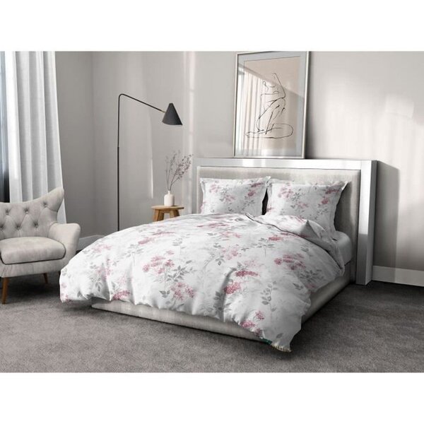 Parure de couette 240 x 260 cm - Housse de couette + 2 taies d'oreiller 100  coton 57 fils