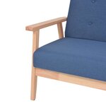vidaXL Fauteuil Bleu Tissu