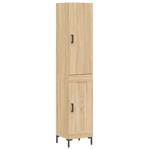 vidaXL Buffet haut Chêne sonoma 34 5x34x180 cm Bois d'ingénierie