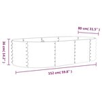 vidaXL Lit surélevé de jardin Acier enduit de poudre Anthracite