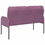 vidaXL Canapés avec coussin 110cm Pourpre Contreplaqué