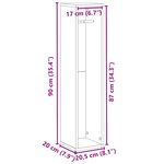 vidaXL Meuble de salle de bain avec porte-rouleau chêne sonoma