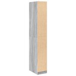 vidaXL Garde-robe sonoma gris 30x50x200 cm bois d'ingénierie
