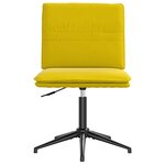 vidaXL Chaises à manger lot de 4 jaune velours