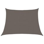 vidaXL Voile d'ombrage 160 g/m² Anthracite 4/5x3 m PEHD