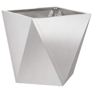 vidaXL Jardinière Argent 30 x 30 x 30 cm Acier inoxydable