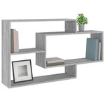 vidaXL Étagère murale Sonoma gris 104x20x58 5 cm Bois d'ingénierie