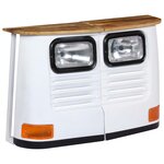 vidaXL Buffet Bois de manguier massif Forme de camion Blanc