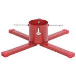 vidaXL Support de sapin de Noël rouge 61x61x15 5 cm