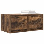 vidaXL Meuble TV chêne fumé 60x31x25 5 cm bois d'ingénierie