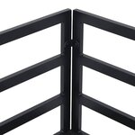 vidaXL Ensemble de canapé de jardin 7 Pièces Noir 283 x 143 x 71 cm