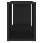 vidaXL Meuble TV Noir 60x24x32 cm Bois d'ingénierie
