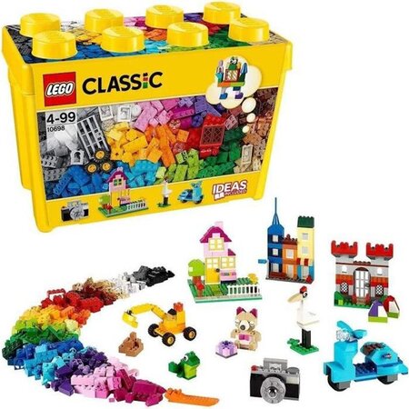 Lego classic 10698 boîte de briques créatives deluxe - 790 pieces - jeu de construction