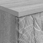 vidaXL Bureau Sonoma gris Bois d'ingénierie 142 5 x 50 x 75 cm