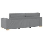 vidaXL Ensemble de Canapés 3 Pièces Gris 220 x 78 x 84 cm tissu