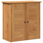vidaXL Ensemble de mobilier de salle de bain VIGO 2 Pièces Marron