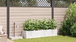 Jardinières vidaXL avec système d'irrigation 4 Pièces Blanc