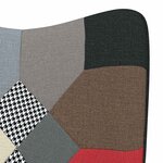 vidaXL Chaise de relaxation Patchwork Tissu