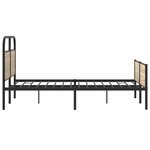 vidaXL Cadre de lit sans matelas 120x200 cm chêne sonoma