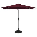 vidaXL Parasol de jardin avec lampes LED 300 x 300 cm Polyester