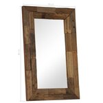 Vidaxl miroir bois de récupération massif 50 x 80 cm