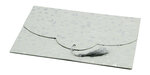 PAPERTREE DAPHNE Lot de 5 Enveloppescadeau 17*23-A5-Gris Perle