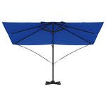 vidaXL Parasol cantilever bleu azur Bleu azur
