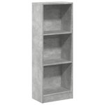 vidaXL Bibliothèque gris béton 40x24x109 cm bois d'ingénierie