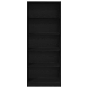 vidaXL Armoire Chêne noir 80 x 50 x 200 cm Bois d'ingénierie